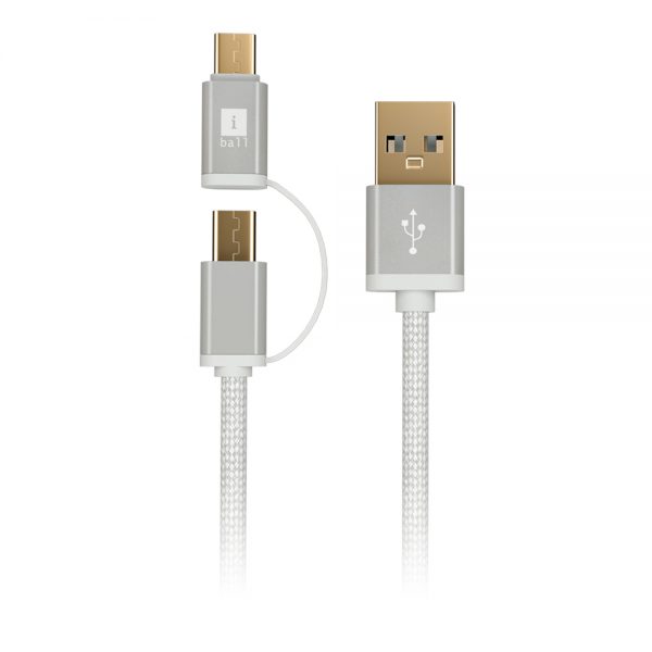 IBALL MICRO & USB TYPE-C (2-IN-1) USB DATA CABLE