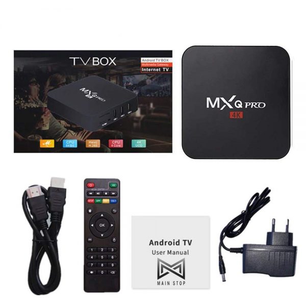 TERABYTE MXQ Pro 4K Android 10.0 TV Box with 2GB RAM/16GB ROM 64Bit Quad Core Processor…