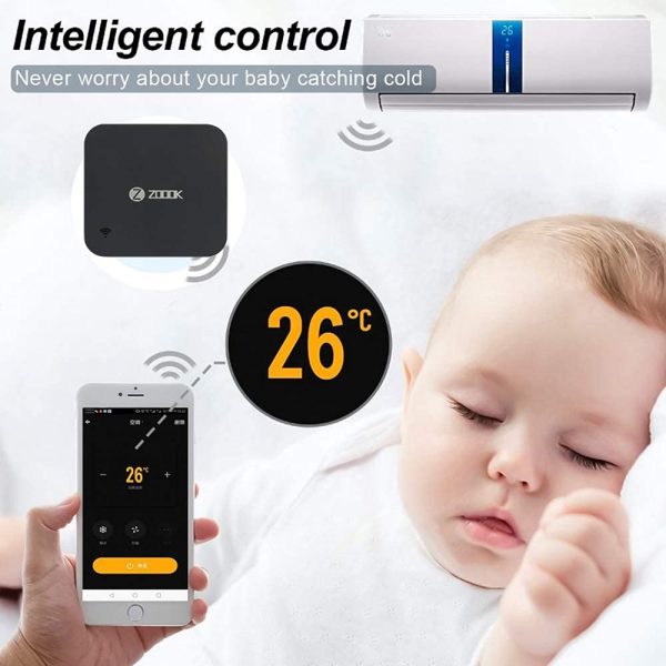 Zoook Clicker WiFi Smart Home Universal Remote with Amazon Alexa | Remote for Air Conditioner | TV | DTH |Home Theatre (Black) - Image 2