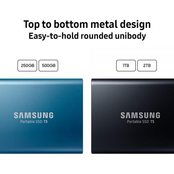 Samsung T5 1TB Up to 540MB/s USB 3.1 Gen 2 (10Gbps, Type-C) External Solid State Drive (Portable SSD) Deep Black (MU-PA1T0B) - Image 3