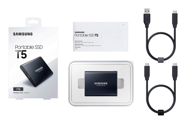 Samsung T5 1TB Up to 540MB/s USB 3.1 Gen 2 (10Gbps, Type-C) External Solid State Drive (Portable SSD) Deep Black (MU-PA1T0B) - Image 5
