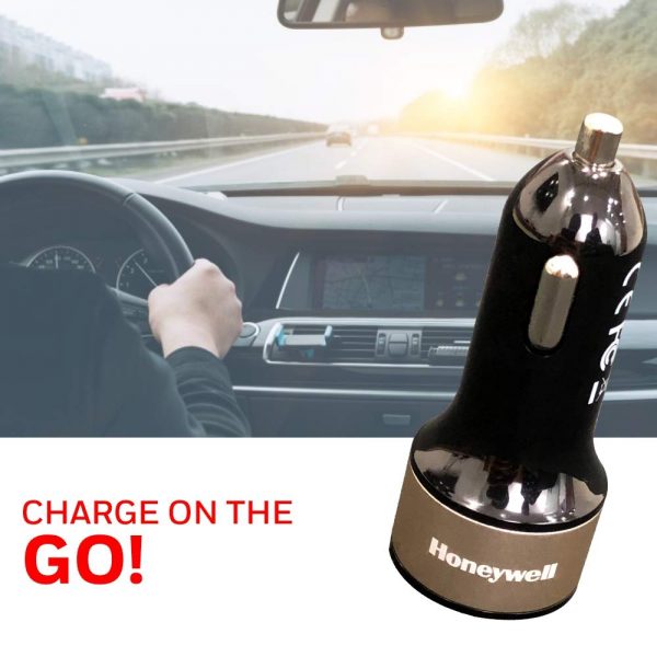 Honeywell Micro CLA 32W PD Smart Car Charger (Gold) - Image 6