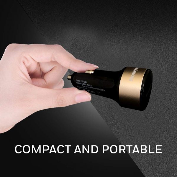 Honeywell Micro CLA 32W PD Smart Car Charger (Gold) - Image 3