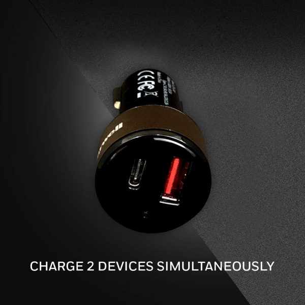 Honeywell Micro CLA 32W PD Smart Car Charger (Gold) - Image 4
