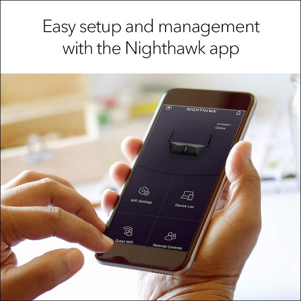 NETGEAR Nighthawk AX4 4-Stream WiFi 6 Router (RAX40) - AX3000 Wireless Speed (up to 3Gbps) | Coverage for Small-to-Medium Homes | 4 x 1G Ethernet and 1 x 3.0 USB Ports - Image 2