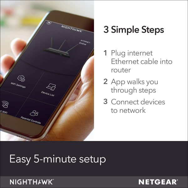 NETGEAR R6120-100NAS - AC1200 Dual Band Wi-Fi Router - Image 4