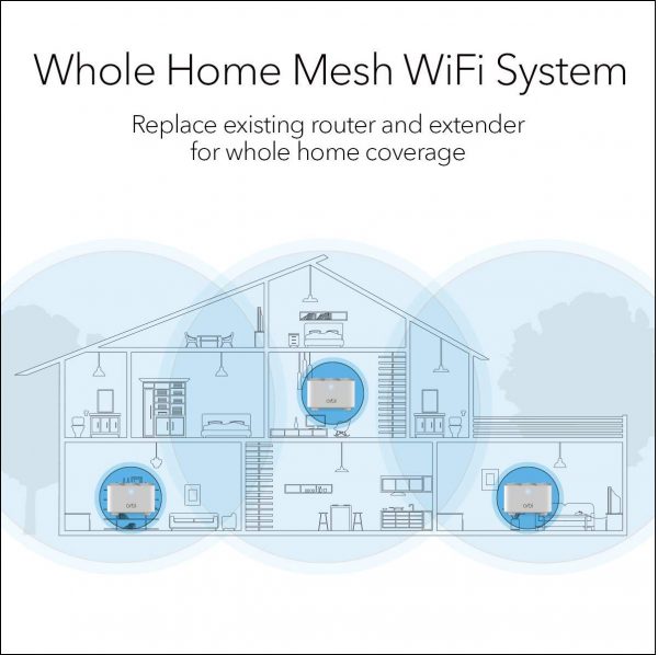 NETGEAR Orbi Whole Home Mesh WiFi System (RBK13) – Eliminate WiFi Dead Zones and Enhance Speeds, Covers up to 4,500 sq. ft. with 1 Router & 2 Satellites - Image 4