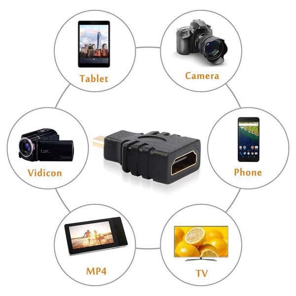 Micro HDMI Adapter, HDMI Female (Type-A) to Micro HDMI Male (Type-D) - Image 5