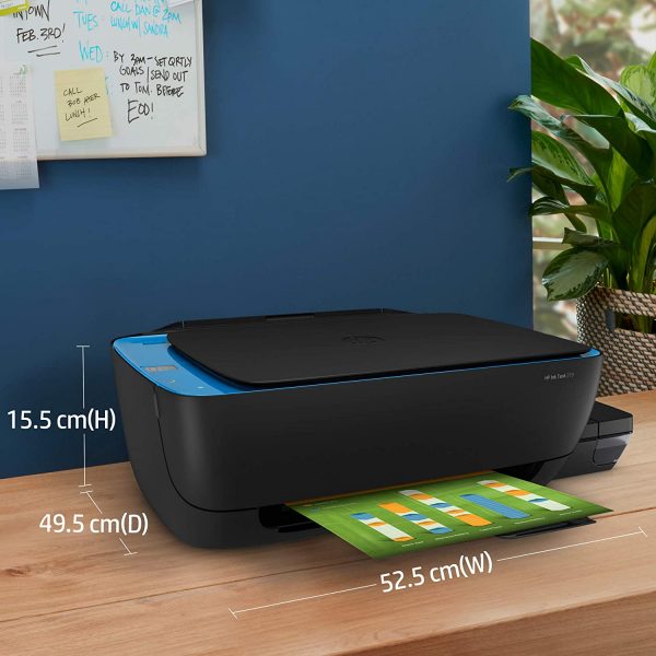 HP Ink Tank 319 Colour Printer, Scanner and Copier for Home/Office, High Capacity Tank (15,000 Black and 8000 Colour), Per Page(10P for B/W and 20P for Colour), Borderless Printing - Image 4