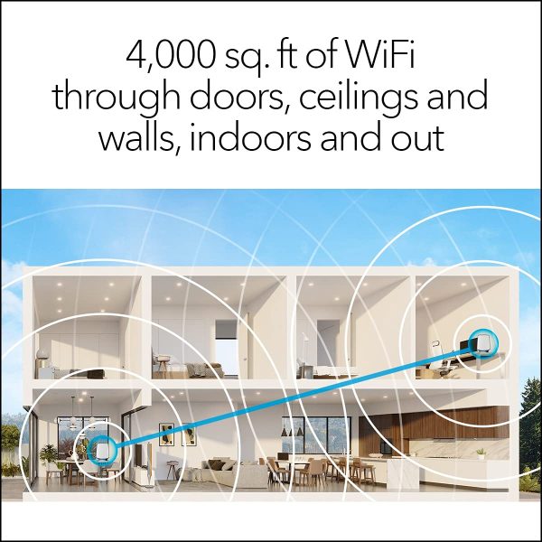 Netgear Orbi Whole Home Tri-Band Mesh WiFi 6 System (RBK852) – Router with 1 Satellite Extender | Coverage up to 5,000 sq. ft. and 60+ Devices | 11AX Mesh AX6000 WiFi (Up to 6Gbps) - Image 5