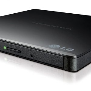 LG Electronics 8X USB 2.0 Super Multi Ultra Slim Portable DVD Writer Drive +/-RW External Drive with M-DISC Support (Black) GP65NB60