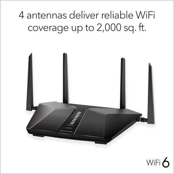Netgear RAX50 up to 5.4Gbps Wi-Fi, USB, Ethernet Router, Dual Band WIFI Router - Image 3