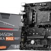 MSI Arsenal Gaming AMD Ryzen 1st, 2nd, and 3rd Gen AM4 M.2 USB 3.2 DDR4 HDMI WiFi Micro-ATX Motherboard (B450M Bazooka MAX WiFi)