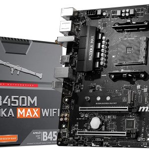 MSI Arsenal Gaming AMD Ryzen 1st, 2nd, and 3rd Gen AM4 M.2 USB 3.2 DDR4 HDMI WiFi Micro-ATX Motherboard (B450M Bazooka MAX WiFi)