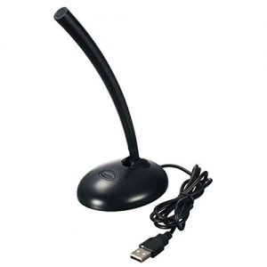 USB Mini Mic Desktop Stereo Recording Noise Cancelling Microphone with USB Connector Stand for PC Laptop Notebook Skype Desktop Mac Speech Microphone (Big MIc)