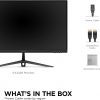 ViewSonic Omni VX2428 24 Inch Gaming Monitor 165hz 0.5ms 1080p IPS with FreeSync Premium, Frameless, HDMI, DisplayPort, Black - Image 6