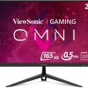 ViewSonic Omni VX2428 24 Inch Gaming Monitor 165hz 0.5ms 1080p IPS with FreeSync Premium, Frameless, HDMI, DisplayPort, Black