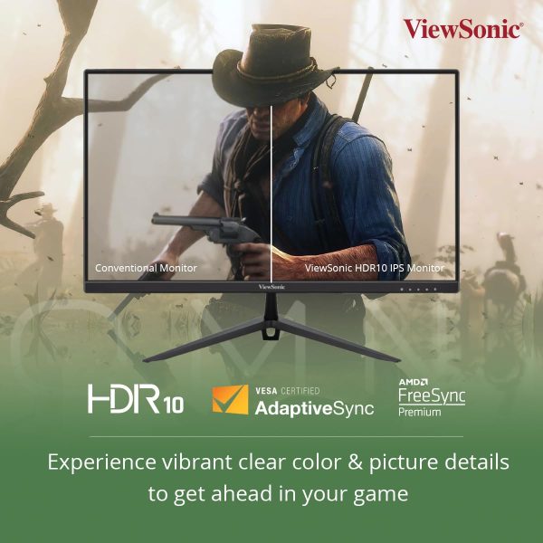 ViewSonic Omni 27 Inch Full HD Fast IPS Gaming Monitor with 0.5 ms,165Hz, HDR10, AMD Free Sync Premium, VESA Adaptive Sync, 104% sRGB,2* Speaker & 5 Year Warranty Upon Registration -VX2728 - Image 6