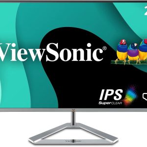 ViewSonic 27 Inch Full HD IPS Monitor, 1920 x 1080 Pixels Frameless Bezel & Premium Design, 75Hz, Flicker Free, View Mode, HDMI*2, VGA, Audio Out Black and 5 Year Warranty Upon Registration- VX2776-SH