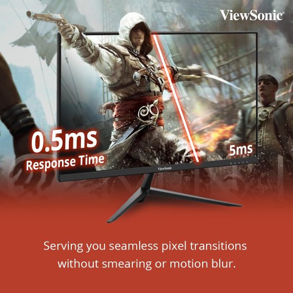 ViewSonic Omni 27 Inch Full HD Fast IPS Gaming Monitor with 0.5 ms,165Hz, HDR10, AMD Free Sync Premium, VESA Adaptive Sync, 104% sRGB,2* Speaker & 5 Year Warranty Upon Registration -VX2728 - Image 3