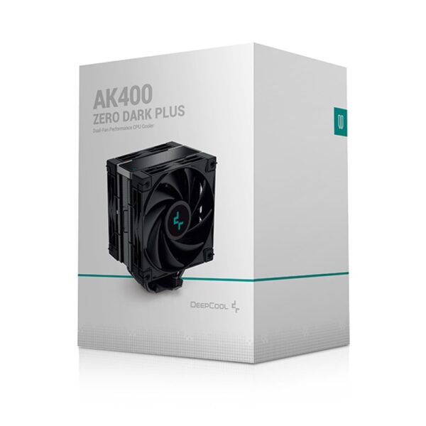 Deepcool AK400 ZERO DARK PLUS CPU Air Cooler Support Intel LGA1700/1200/1151/1150/1155 and AMD AM5/AM4 - R-AK400-BKNNMD-G-1 - Image 2
