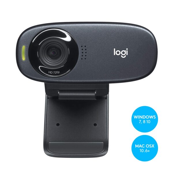 Logitech C310 Digital HD Webcam with Widescreen HD Video Calling, HD Light Correction, Noise-Reducing Mic, for Skype, FaceTime, Hangouts, WebEx, PC/Mac/Laptop/MacBook/Tablet - (Black, HD 720p/30fps) - Image 7