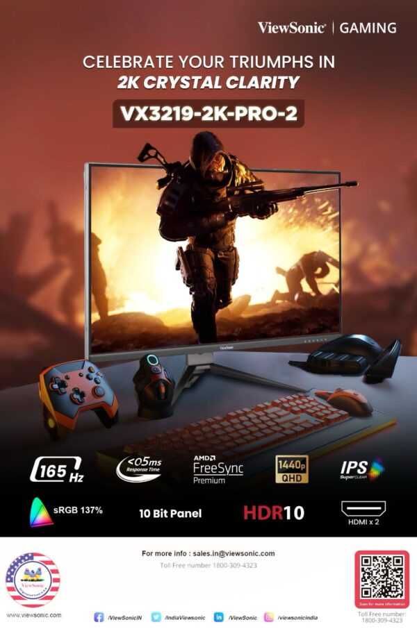 VX3219-2K-PRO-2 32” 2K 165Hz Gaming Monitor
