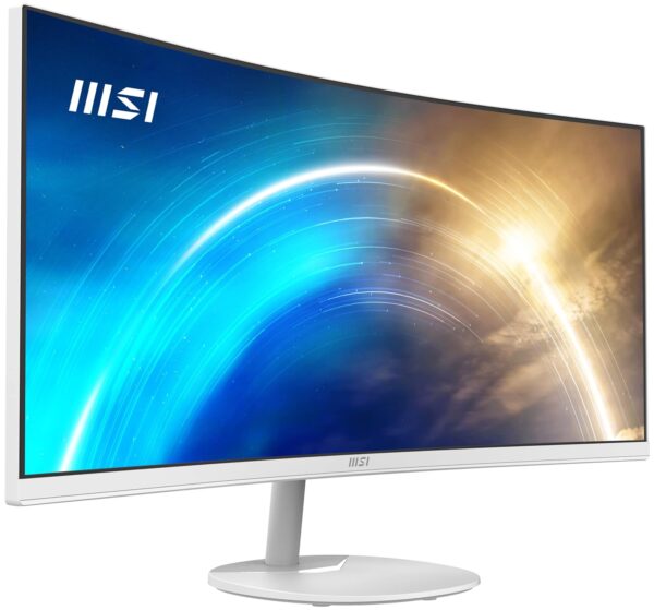 MSI PRO MP341CQW 34-Inch Full HD Computer Monitor - Professional Curved LED Monitor with 100Hz Refresh Rate, Anti-Glare & Anti-Flicker Technology PC Monitor for Desktop, VESA Mount (White) - Image 15