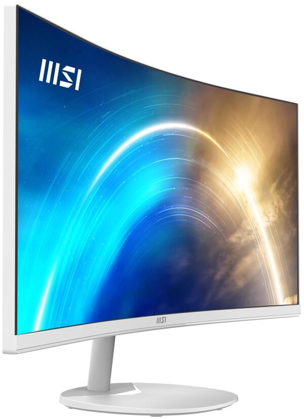 MSI PRO MP341CQW 34-Inch Full HD Computer Monitor - Professional Curved LED Monitor with 100Hz Refresh Rate, Anti-Glare & Anti-Flicker Technology PC Monitor for Desktop, VESA Mount (White) - Image 10