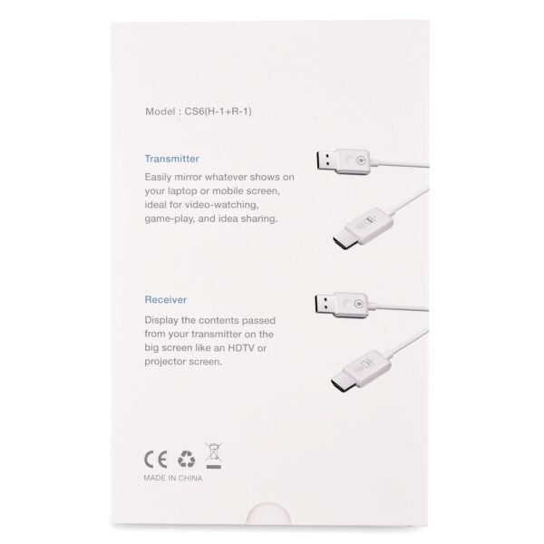 Punta CS6 Wireless HDMI Transmitter and Receiver Wireless Display for Screen Mirroring and Extension - Image 5